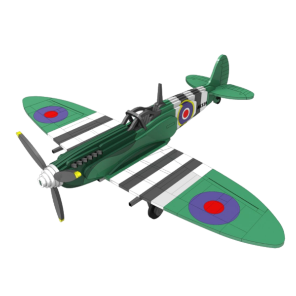 842 Supermarine Spitfire Plane Bronkies Houtwerk & Kuns
